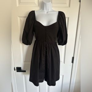 NWT Anthropologie Maeve Puff Sleeve Sweetheart Mini Dress
